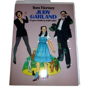 Tom Tierney Judy Garland Paper Dolls in Full Color Vintage 1982 Dover Book